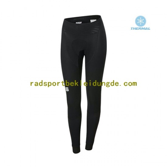 2021 Sportful Leaf Frauen Radtrikot Langarm + Radhose Lange (Winter Thermal Fleece) N002