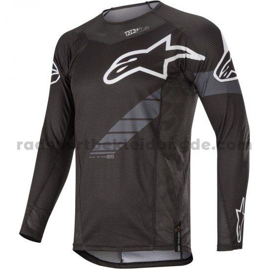2020 Alpinestars Techstar Graphite Motocross Trikot Langarm M001